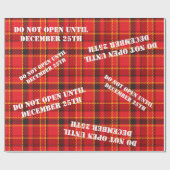 Red Holiday Pset Custom Stencil Greep Cadeaupapier (Vlak)