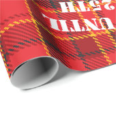 Red Holiday Pset Custom Stencil Greep Cadeaupapier (Rol Hoek)