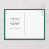 Red Holiday Pset | Nieuwe mededeling thuisbeweging Briefkaart (Achterkant)