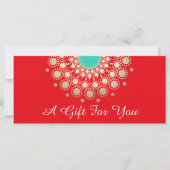 Red Holiday Salon Spa-kerstcadeaubon (Voorkant)