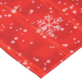 Red Holiday Snowflake Tafelkleed (Gekanteld)