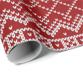 Red Holiday Sweater Cadeaupapier (Rol Hoek)