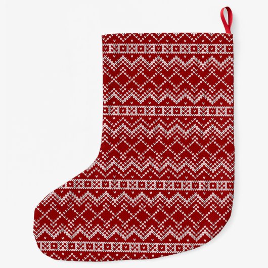 Red Holiday Sweater Grote Kerstsok (Achterkant)