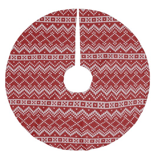 Red Holiday Sweater Kerstboom Rok (Voorkant)