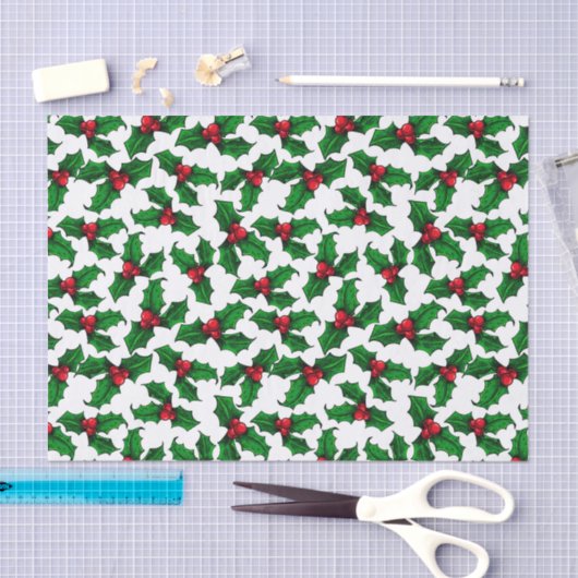 Red Holly Berries Tissuepapier (Craft)