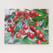 Red Holly Berry Berries Natuur Art Puzzel (Horizontaal)