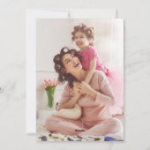 Red Holly Berry Bouquet Romantische Kerstfoto Feestdagenkaart (Achterkant)