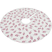 Red Holly Pip Berries Feestelijk Kerstboom Rok (Gekanteld)