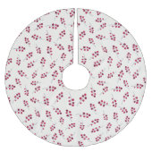 Red Holly Pip Berries Feestelijk Kerstboom Rok (Voorkant)