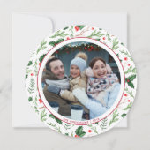 Red Holly verliest kerstfeestdag Kaart (Voorkant)