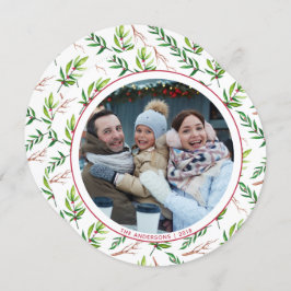 Red Holly verliest kerstfeestdag Kaart