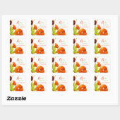 Red Hollyhocks Floral Vrijgezellenfeest Vierkante Sticker (Vel)