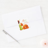 Red Hollyhocks Floral Vrijgezellenfeest Vierkante Sticker (Envelop)