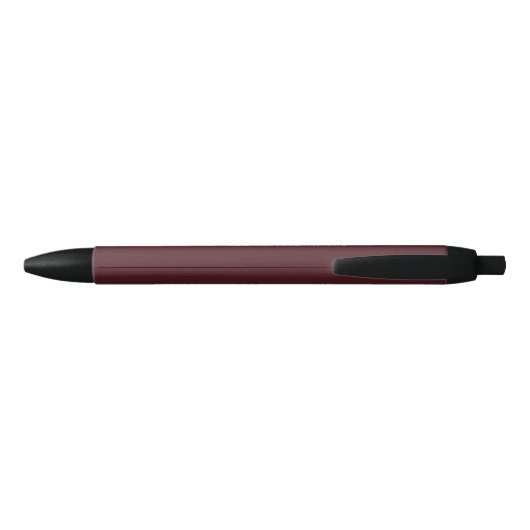 Red Home Building Construction Business Zwarte Inkt Pen (Achterkant)
