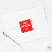 Red Home Noodkit label (Envelop)