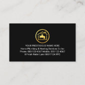 Red Home Plumbing Pipe System Plumber Repair Visitekaartje (Achterkant)