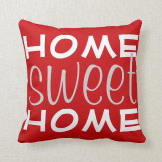 Red Home Sweet Home Sierkussen