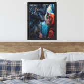 Red Hood en de wolf Canvas Afdruk (Insitu (Slaapkamer))