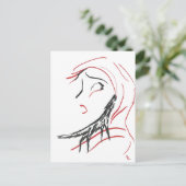 Red Hood en Wolf Briefkaart (Staand voorkant)