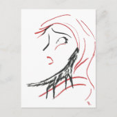 Red Hood en Wolf Briefkaart (Voorkant)