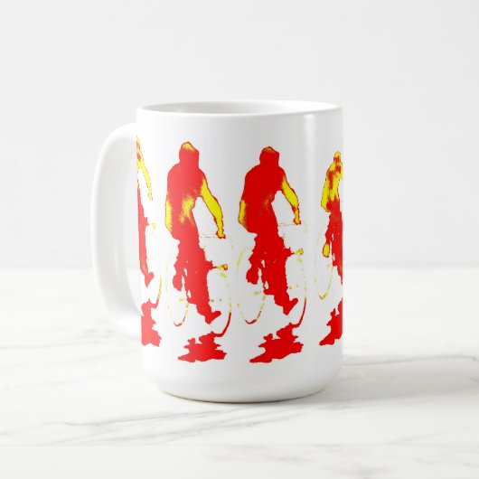 Red Hoody Bicycle Mok (Voorkant links)