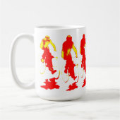 Red Hoody Bicycle Mok (Links)