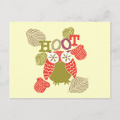 Red Hoot Owl Briefkaart (Voorkant)