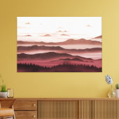 Red Horizons Canvas Afdruk (Insitu (Woonkamer))