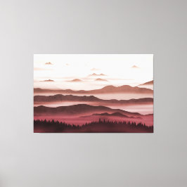 Red Horizons Canvas Afdruk
