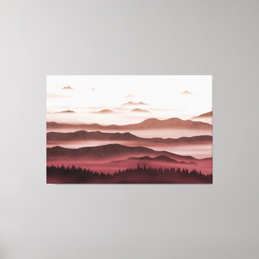 Red Horizons Canvas Afdruk (Voorkant)