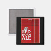 Red Horn Ale Label Magneet (Voorkant / Achterkant)