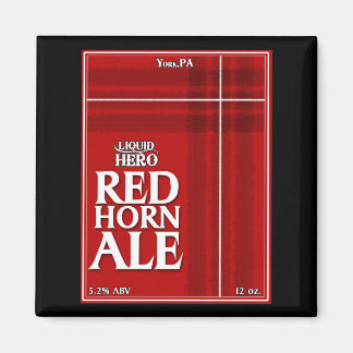 Red Horn Ale Label Magneet