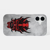 Red Horned Demon  iPhone 16 Hoesje (Achterkant horizontaal)