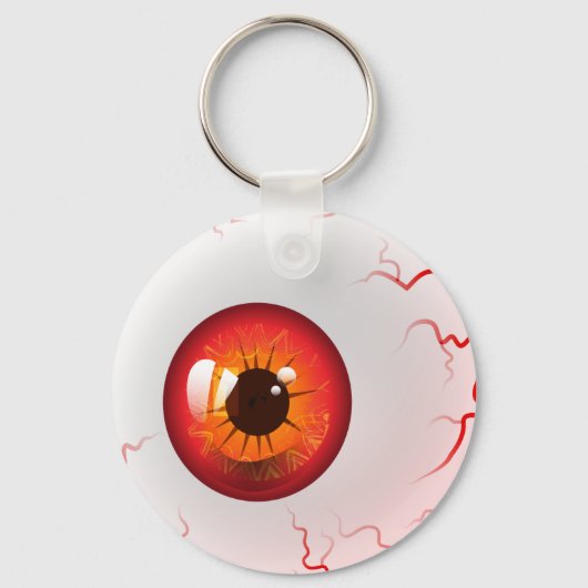Red Horror Eyeball Sleutelhanger (Voorkant)