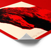 Red Horse 7x8 afdrukken Poster (Hoek)