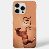 RED HORSE Antiek Pink Monogram Case-Mate iPhone Case (Achterkant)
