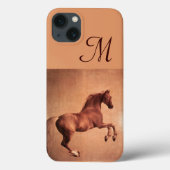 RED HORSE, Antiek roze monogram Case-Mate iPhone Case (Achterkant)