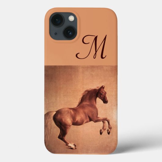 RED HORSE, Antiek roze monogram Case-Mate iPhone Case (Achterkant)