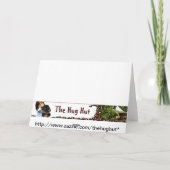 Red Horse Barn in Winter, Seasons Greetings Feestdagen Kaart (Achterkant)