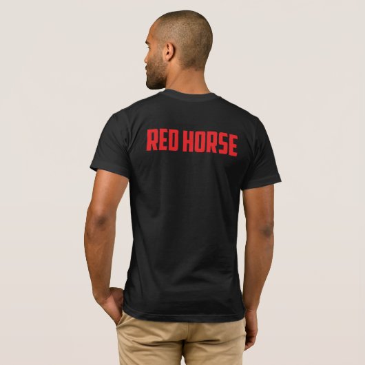 RED HORSE Flag T-shirt (Achterkant volledig)