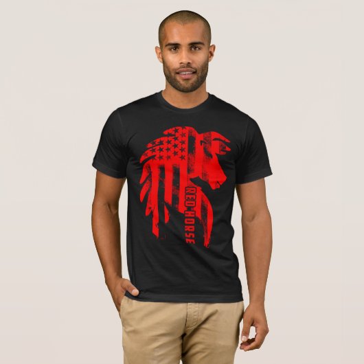 RED HORSE Flag T-shirt (Voorkant volledig)