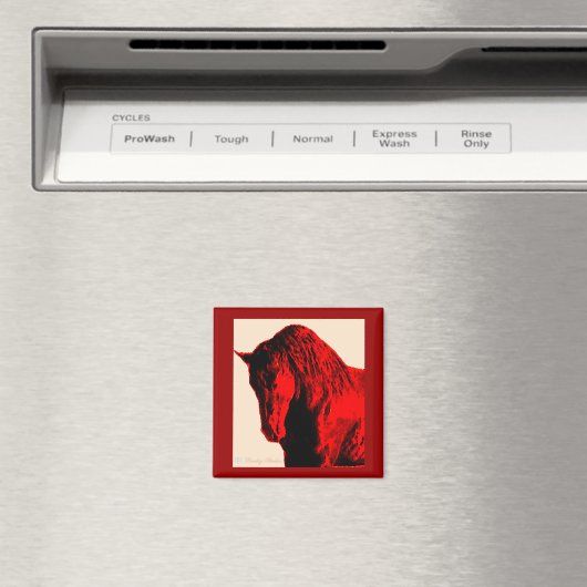 Red Horse Magnet (Insitu (Vaatwasser))