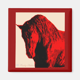 Red Horse Magnet