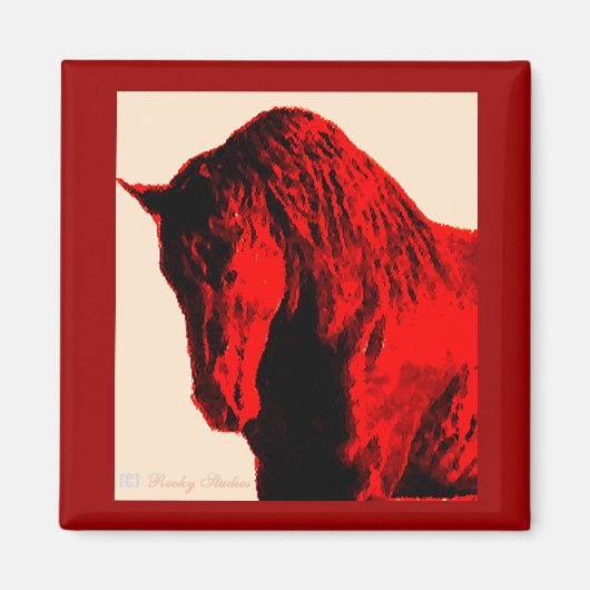 Red Horse Magnet (Voorkant)
