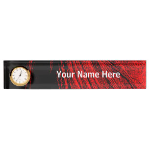 Red Horse Mane Abstract bureau naam Bord Naambordje