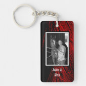 Red Horse Mane Abstract Foto Acryl Sleutelhanger (Voorkant)