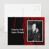 Red Horse Mane Abstract Foto Briefkaart (Voorkant / Achterkant)