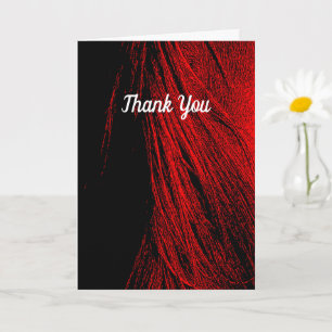 Red Horse Mane Abstract gevouwen Wenskaart Kaart
