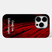 Red Horse Mane Abstract Mobiele Telefoon Case (Achterkant (horizontaal))