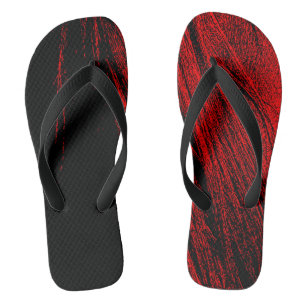 Red Horse Mane Abstract Paar Teenslippers